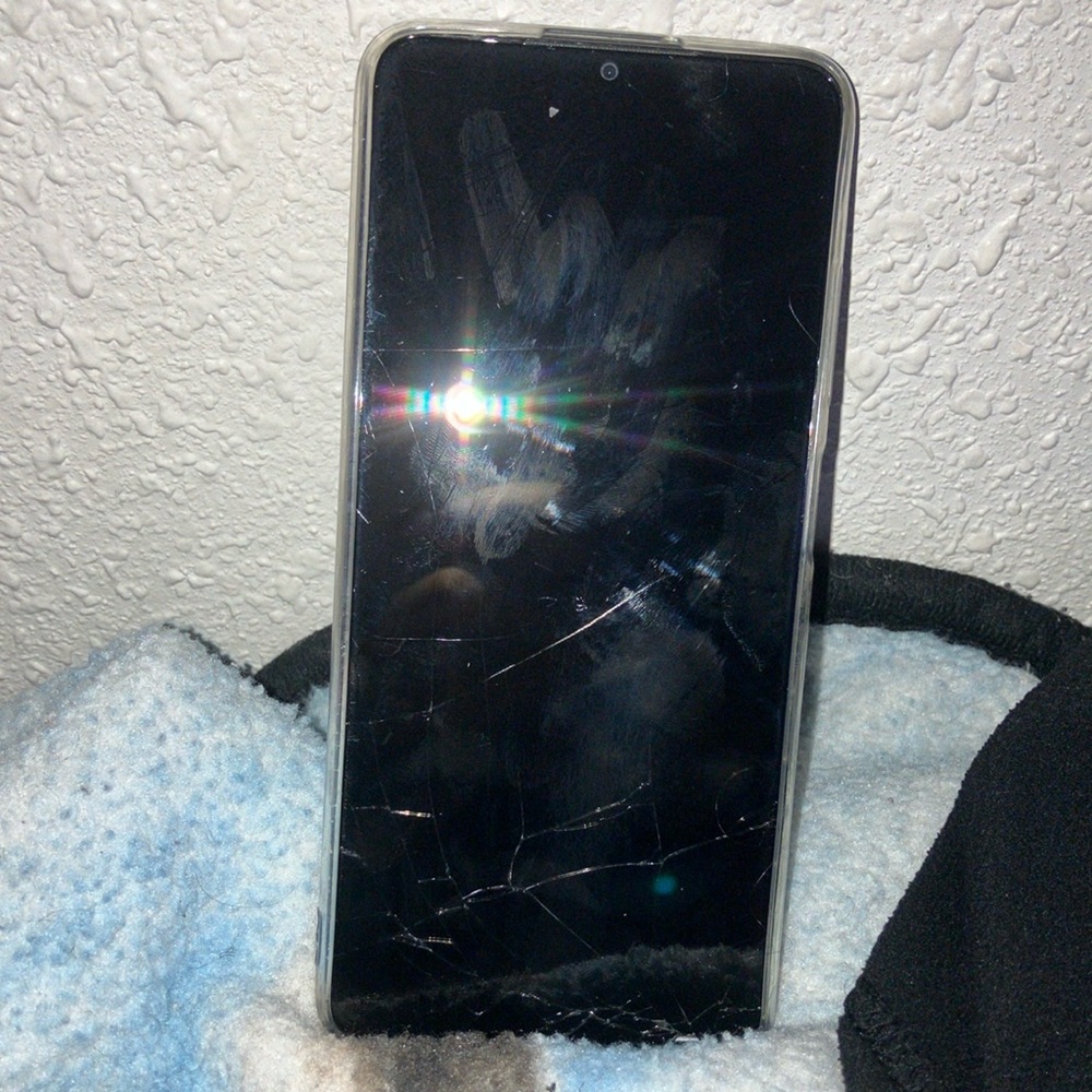 Smartphone with Black Screen